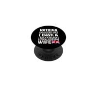 Niente mi spaventa Avere la moglie britannica San Valentino PopSockets PopGrip Adesivo