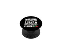 Niente mi spaventa con il fidanzamento della fidanzata gattina PopSockets PopGrip Adesivo