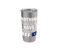 Niente mi spaventa Guamanian BFF Migliore amico Amicizia Guam Bicchiere termico in acciaio inox doppia parete