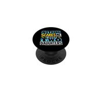 Niente mi spaventa, ho due figlie per oscuri PopSockets PopGrip Adesivo