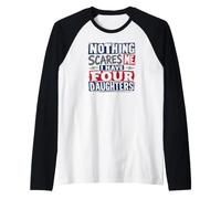 Niente Mi spaventa, Ho Quattro Figlie per Il Buio Maglia con Maniche Raglan