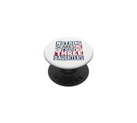 Niente mi spaventa, ho tre figlie per oscuri PopSockets PopGrip Adesivo