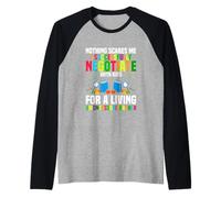 Niente Mi spaventa Insegnante Montessori Maglia con Maniche Raglan