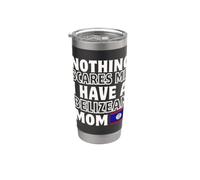Niente mi spaventa la festa della mamma del Belize Bicchiere termico in acciaio inox doppia parete