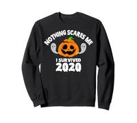 Niente Mi spaventa, Sono Sopravvissuto al 2020 - Ghost Pumpkin Halloween Felpa