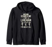 Niente Mi spaventa, Sono Un Lineman, Ho Visto Tutto Lineman Felpa con Cappuccio