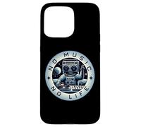 Niente musica Nessuna vita Amo la musica Crazy Cosmonaut Custodia per iPhone 15 Pro Max