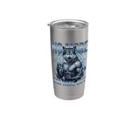Niente più Mr. Nice Guy Alpha Wolf Brainrot Meme Bicchiere termico in acciaio inox doppia parete