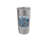Niente più Mr Nice Guy Cowboy Wolf Bicchiere termico in acciaio inox doppia parete