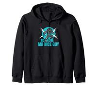 Niente più Mr Nice Guy Funny Alpha Wolf Meme Unhinged Brainrot Felpa con Cappuccio