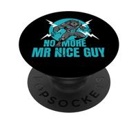 Niente più Mr Nice Guy Funny Alpha Wolf Meme Unhinged Brainrot PopSockets PopGrip Adesivo