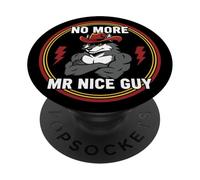 Niente più Mr Nice Guy Funny Alpha Wolf Meme Unhinged Brainrot PopSockets PopGrip Adesivo