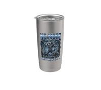 Niente più Mr Nice Guy Wolf Lightning Bicchiere termico in acciaio inox doppia parete
