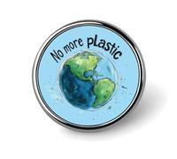 Niente più spille rotonde in plastica, graziose spille decorative, gioielli per uomo e donna, spille in metallo