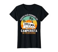 Niente può Fermare Un camperista in Pensione - Regalo Camper Maglietta, Donna, Nero, XXL