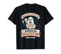 Niente Spaventa Un Discorso Educatore SLP Divertente Halloween Ghost Maglietta