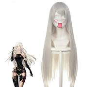 NieR: Automata A2 Anime Bleach Ukitake Resistente al calore Capelli sintetici Accessori Cosplay Festa di Halloween + Cappellino parrucca gratuito