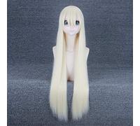 NieR: Automata A2 parrucca lunga argento/luce dorata costume cosplay YoRHa tipo A n. 2 parrucche sintetiche per capelli da donna Halloween PL-870