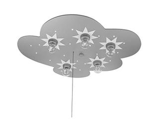 Niermann 767 Plafoniera Nuvola, Stelle, Titanio