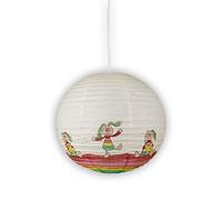 Niermann Standby 162 lampada a sospensione Papier Ballon Rainbow Rabbit, carta, multicolore, 40 x 40 x 40 cm