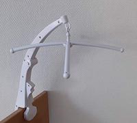 Niermann Standby 3488 - Supporto mobile a clip, 200 g, colore: Bianco