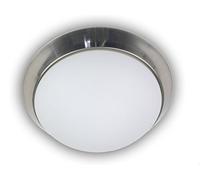 Niermann Standby a + +, lampada da soffitto - parete anello in nichel opaco, HF Sensor, LED, Opale opaco, 45 x 45 x 13 cm