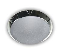 Niermann Standby a + + to e, lampada da soffitto - parete anello cromato, pergamena, pergament, 30 x 30 x 11 cm