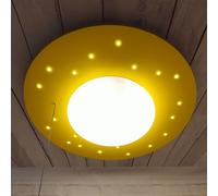 Niermann Standby Plafoniera Starlight con cielo stellato, giallo Niermann Standby