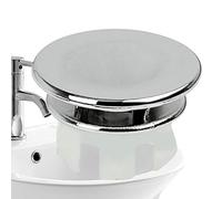 Niesel Anello di rifinitura per troppo pieno del lavandino del bagno, copertura per lo scarico del troppo pieno del bagno,Anello di troppopieno per lavabo - Copertura per troppopieno rotonda con foro