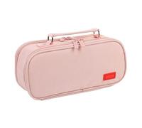 Niesel Astuccio di grande capacità, formato A4, portatile, per la casa, biblioteca, studio, lezioni d'arte, scuola, desktop, Colore: rosa., vedi descrizione, Vedi descrizione