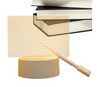 Niesel bacheca acrilica illuminata, tavolo da disegno a LED | bacheca di messaggi acrilica a LED | bacheca di messaggi per appunti da scrivania, bacheca per camera da, luce notturna per