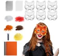 Niesel Base Maschera Gatto - Kit per la Creazione di Maschere | Costume con Rete e Feltro per Feste Maschere Carnevale Unisex