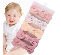 Niesel Bows Bows Dienbands, Bows per fasce per ragazze - Ragazze dentino con | Diadenti per nodi elastici 18x3,5 cm, per capelli elastici per avvolgere la testa per