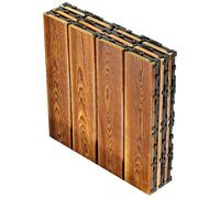 Niesel Cammina di copertura di interlacciamento, piastrelle di interlacciamento all'aperto | 3X tavole di copertura di intreccio in legno per esterni,Decorazione d'interni, copertura del pavimento