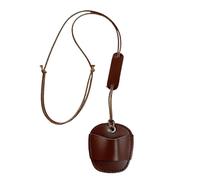 Niesel Cinghia per occhiali, supporto per lenti in pelle | Supporto per collo per occhiali riutilizzabile | Organizzatore per occhiali da sole leggero, manico per occhiali da uomo e donna, marrone, Se