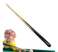 Niesel Coda da da biliardo per bilanciere con lucidatura manuale - Canna da biliardo in legno corto portatile - Strumento di gioco per ragazzi e ragazze