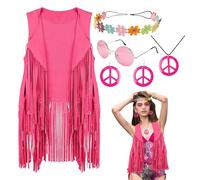 Niesel Costume da donna anni '60 e '70 per costume hippie | Costume hippie costumi donna, hippy alla Abiti da discoteca per familiari amici colleghi