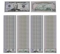 Niesel Denaro falso note di dollaro - Banconote collezionabili - Soldi di gioco compatto per viaggi, gioco di ruolo divertente per donne, uomini, genitori, adolescenti, ragazze adolescenti