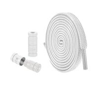 Niesel elastici per scarpe stringate pigro stringhe per scarpe senza cravatta per i pigri - Corde per scarpe versatili per scarpe sportive, bianco, Se référer au descriptif