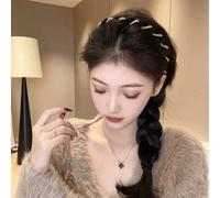 Niesel Fasce per capelli in perle per donne, 3 pezzi, fascia decorativa per capelli, bassa antiscivolo, con denti, per donna, scuola, cena, appuntamento, banchetto di nozze