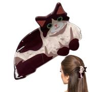 Niesel Fermagli a Artiglio per Capelli Spessi e Voluminosi,Forma Carina di Gatto con Design Adorabile,Fermagli Portatili e Compatti per Donne dalla Forma Animale | Per Viaggi, Lavoro, Casa, Attività