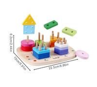 Niesel Giocattoli di Ordinamento | Tavola Geometrica Educativa,Classificatore di Forme E Colori | per Bambini Asilo Scuola Materna Viaggio Apprendimento E Sviluppo