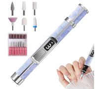 Niesel Levigatrice elettrica Unghie | Kit Manicure Multiple Velocità,Levigatrice ricaricabile per unghie spesse e calli, presa facile | Principianti Soggiorno Casa Viaggi