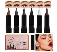 Niesel MATITE PER EYELINER - 6 Colori Impermeabile Ombra Per Le Palpebre - Eyeliner Naturale | Per Donne Giovani Uomini Halloween Appuntamenti Spettacoli Dal Feste Delle Vacanze