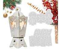 Niesel natalizi in silicone, a forma di lanterna natalizia, riutilizzabili, strumenti artigianali per intonaco, , decorazione per la casa, candelabri, per bambini e adulti