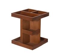 Niesel Organizzatore girevole per toeletta | Organizzatore rotante di profumi e trucco - Organizzazione E stoccaggio del legno - Prodotti cosmetici Per La Cura Della