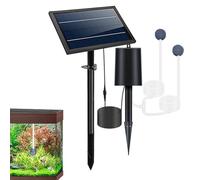 Niesel Ossigenatore Solare Stagno, Aeratore Pompa Aria Stagno | 3 Modalità Aerator Pond,Pompa Aria Stagno Regolabile, Pompa di Ossigenatore Solare 9v6W per Stagno Esterno