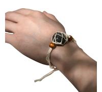 Niesel Porta cordino per braccialetto, corda di ricambio per braccialetti con gabbie di perle di pietre preziose vuote, braccialetto di supporto al quarzo, cordino per braccialetto, supporto per