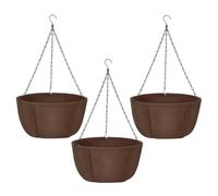 Niesel POT di fiori appesi, vasi di piante da | Cestino di drenaggio per esterni | Decorazione del portico, vaso di vegetazione portatile per mazzi, recinzioni, balconi