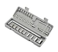 Niesel Set di chiavi a bussola, set di chiavi a bussola, kit di attrezzi per la punta della chiave del veicolo, set di chiavi a bussola multiuso per garage di famiglia, scatola di